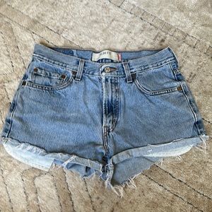 Levi’s 512 slim fit denim shorts